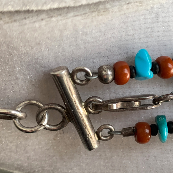 Convertible Turquoise 3-2-1 Strand Necklace Suite - Picture 4 of 8